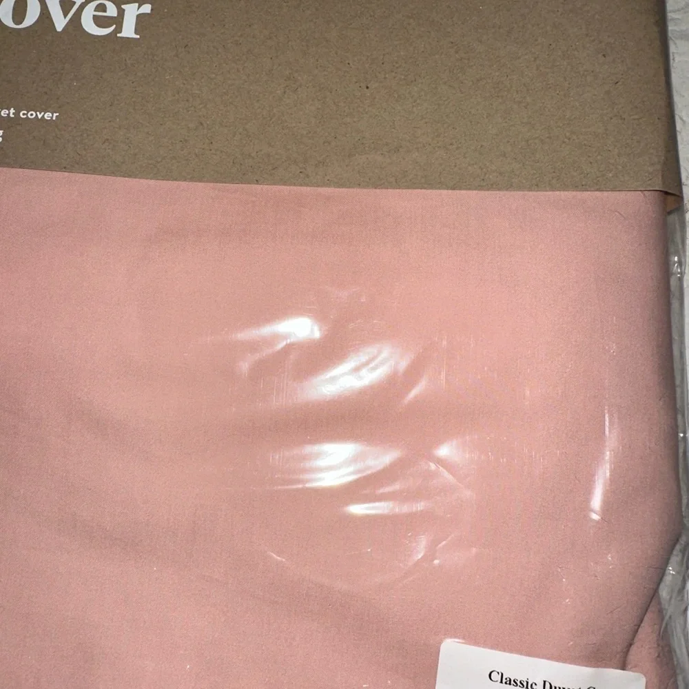 Brooklinen Blush Pink Full Duvet Cover and Pillowcases